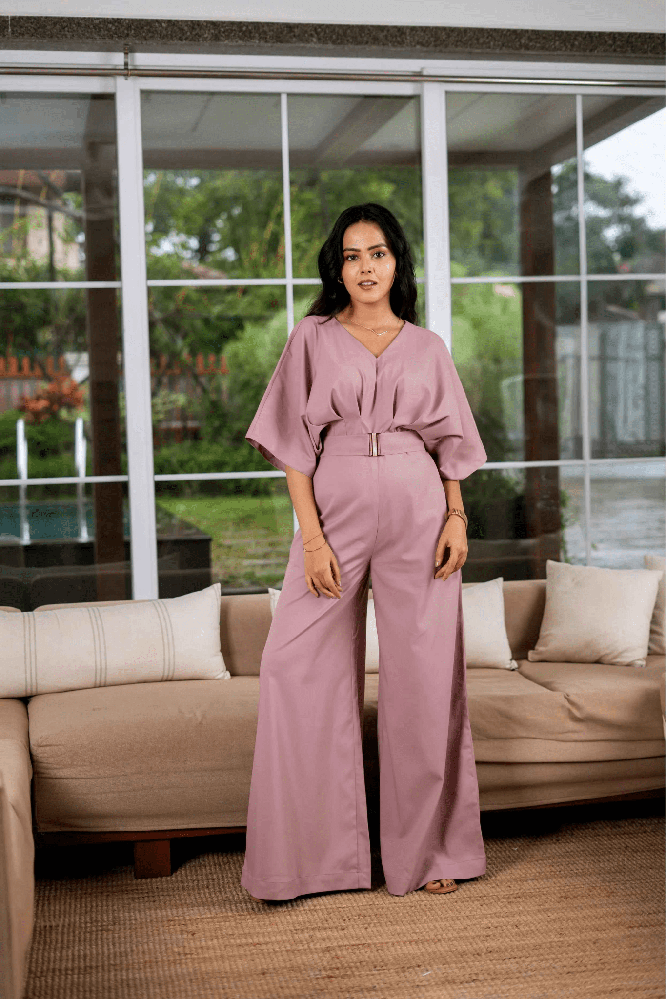 Rose Dust Jumpsuit – Blush in Bloom